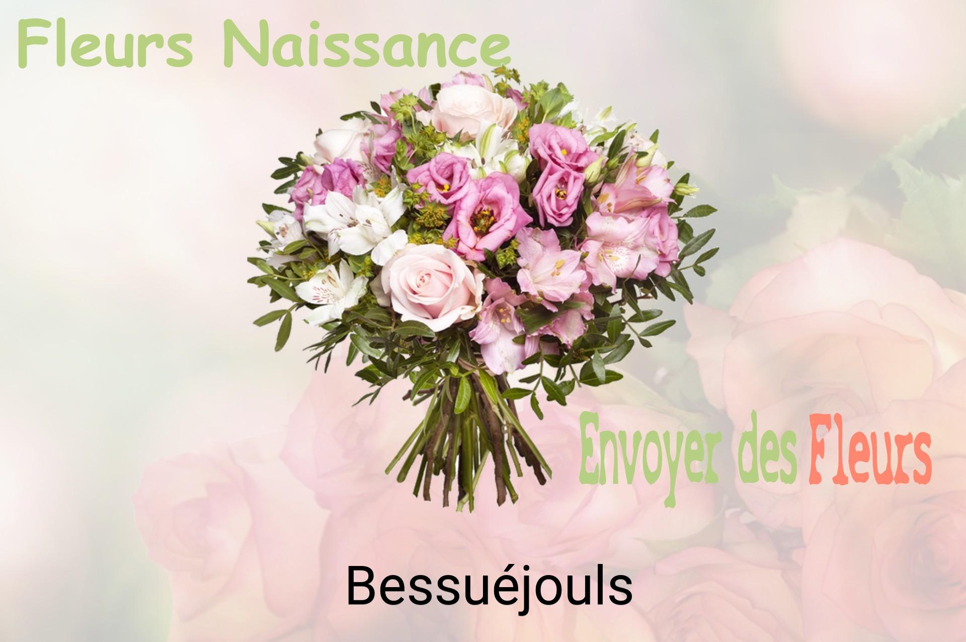 Bouquet de fleurs de naissance livré à Bessuéjouls